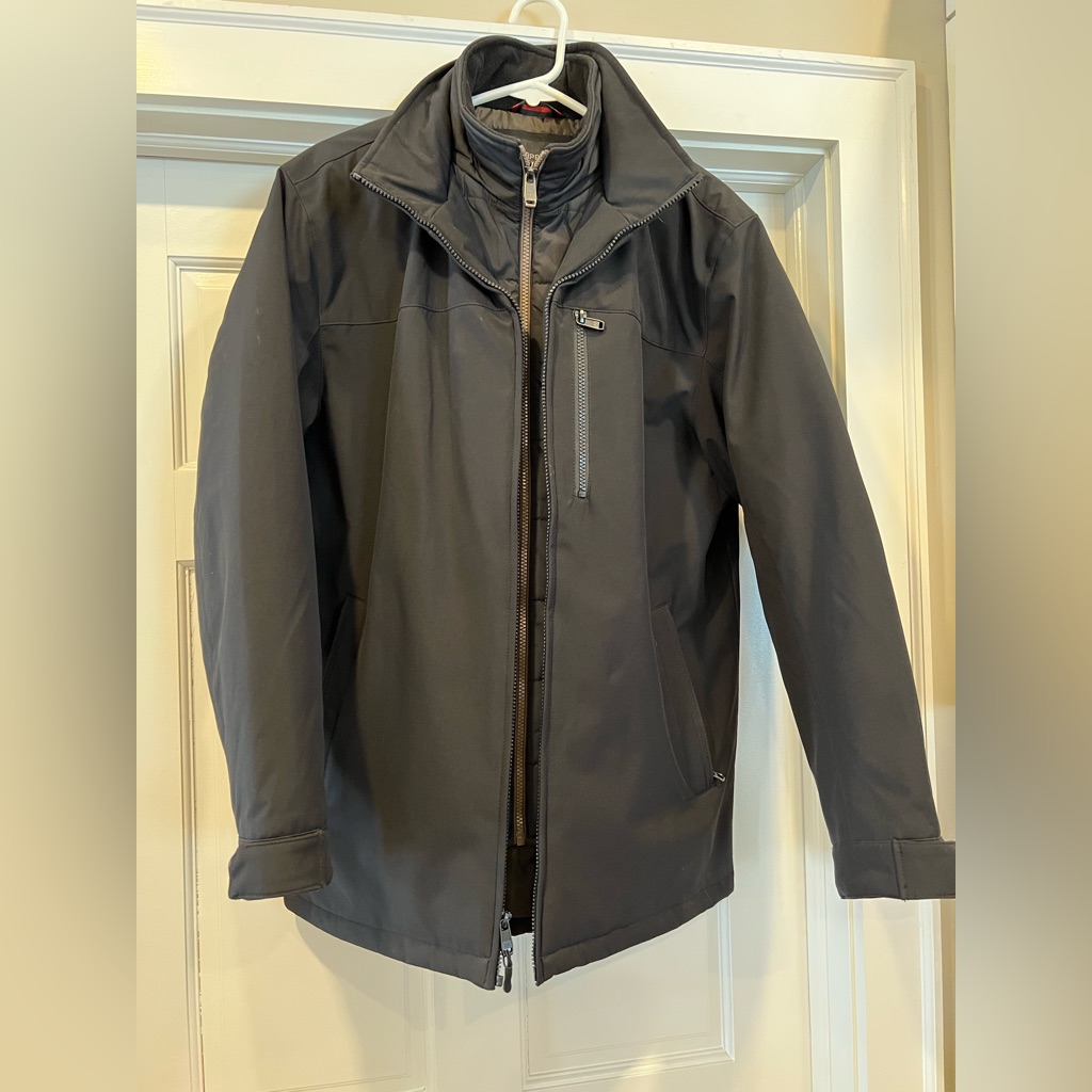 Mens Black Winter Jacket Size Large